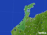 2024年04月09日の石川県のアメダス(風向・風速)