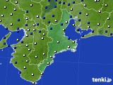 2024年04月09日の三重県のアメダス(風向・風速)