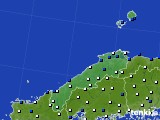 島根県のアメダス実況(風向・風速)(2024年04月09日)