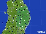 2024年04月09日の岩手県のアメダス(風向・風速)