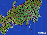 2024年04月10日の関東・甲信地方のアメダス(日照時間)