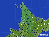 2024年04月10日の道北のアメダス(風向・風速)