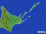 道東のアメダス実況(積雪深)(2024年04月11日)