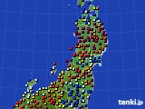 2024年04月11日の東北地方のアメダス(日照時間)