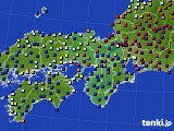 2024年04月11日の近畿地方のアメダス(日照時間)