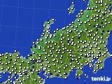 2024年04月11日の北陸地方のアメダス(風向・風速)