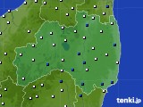 福島県のアメダス実況(風向・風速)(2024年04月11日)