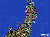 東北地方のアメダス実況(日照時間)(2024年04月12日)