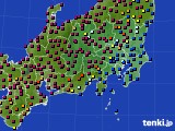 2024年04月12日の関東・甲信地方のアメダス(日照時間)