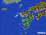 2024年04月12日の九州地方のアメダス(日照時間)