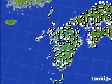 2024年04月12日の九州地方のアメダス(風向・風速)