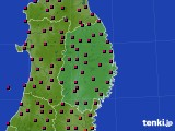 2024年04月14日の岩手県のアメダス(日照時間)