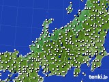北陸地方のアメダス実況(風向・風速)(2024年04月14日)
