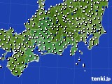 東海地方のアメダス実況(風向・風速)(2024年04月14日)