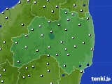 福島県のアメダス実況(風向・風速)(2024年04月14日)