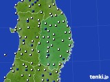 2024年04月14日の岩手県のアメダス(風向・風速)