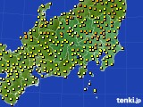 関東・甲信地方のアメダス実況(気温)(2024年04月15日)