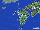 2024年04月15日の九州地方のアメダス(風向・風速)