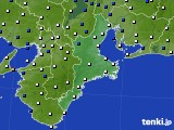 三重県のアメダス実況(風向・風速)(2024年04月15日)