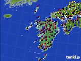 九州地方のアメダス実況(日照時間)(2024年04月16日)