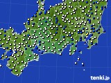 2024年04月16日の東海地方のアメダス(風向・風速)