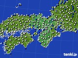 近畿地方のアメダス実況(風向・風速)(2024年04月16日)