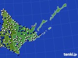 道東のアメダス実況(風向・風速)(2024年04月16日)