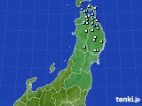東北地方のアメダス実況(降水量)(2024年04月17日)