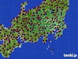 関東・甲信地方のアメダス実況(日照時間)(2024年04月17日)