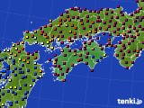 2024年04月17日の四国地方のアメダス(日照時間)