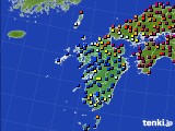 九州地方のアメダス実況(日照時間)(2024年04月17日)
