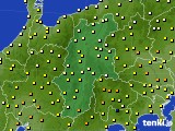 長野県のアメダス実況(気温)(2024年04月17日)