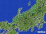 北陸地方のアメダス実況(風向・風速)(2024年04月17日)