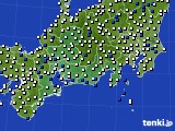 東海地方のアメダス実況(風向・風速)(2024年04月17日)