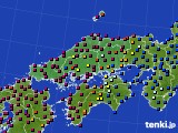 中国地方のアメダス実況(日照時間)(2024年04月18日)