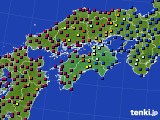 四国地方のアメダス実況(日照時間)(2024年04月18日)