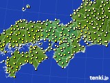 近畿地方のアメダス実況(気温)(2024年04月18日)