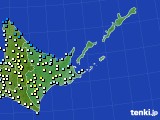 道東のアメダス実況(気温)(2024年04月18日)