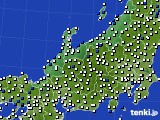 北陸地方のアメダス実況(風向・風速)(2024年04月18日)