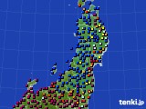 2024年04月19日の東北地方のアメダス(日照時間)