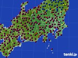 関東・甲信地方のアメダス実況(日照時間)(2024年04月19日)