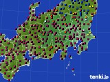2024年04月19日の関東・甲信地方のアメダス(日照時間)