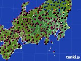 2024年04月19日の関東・甲信地方のアメダス(日照時間)