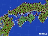 四国地方のアメダス実況(日照時間)(2024年04月19日)