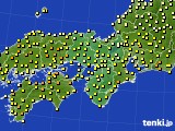 近畿地方のアメダス実況(気温)(2024年04月19日)