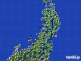 東北地方のアメダス実況(風向・風速)(2024年04月19日)