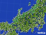 北陸地方のアメダス実況(風向・風速)(2024年04月19日)
