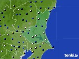 茨城県のアメダス実況(風向・風速)(2024年04月19日)