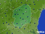 栃木県のアメダス実況(風向・風速)(2024年04月19日)