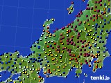 2024年04月20日の北陸地方のアメダス(日照時間)